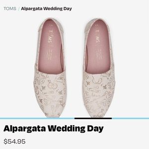 NWT TOMS Alpargata Wedding Day Shoe Size 8